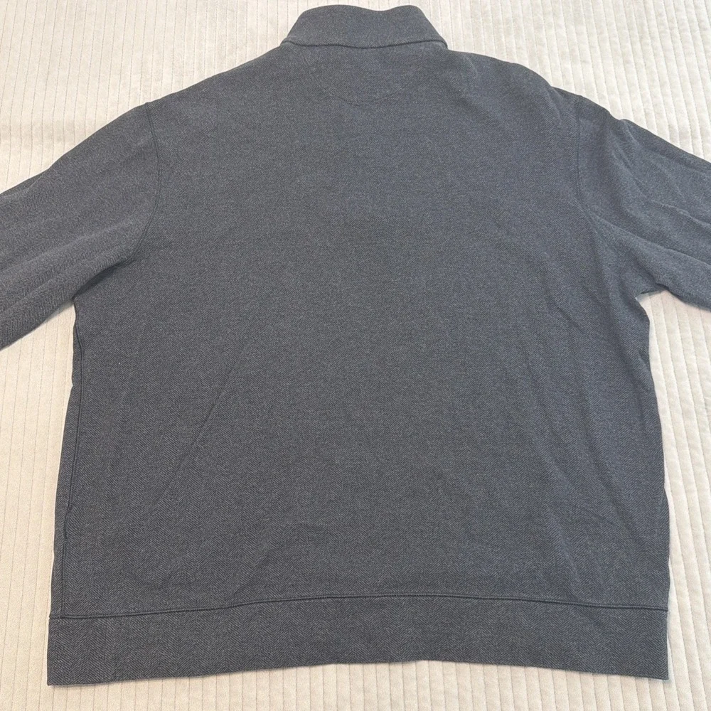 Polo Ralph Lauren's Men 1/4 Zip Dark Grey Sz XLarge Pullover Sweater